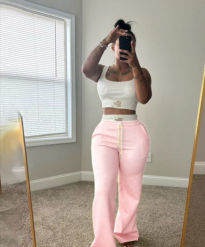 Color-block layered outfit consisting of two pieces