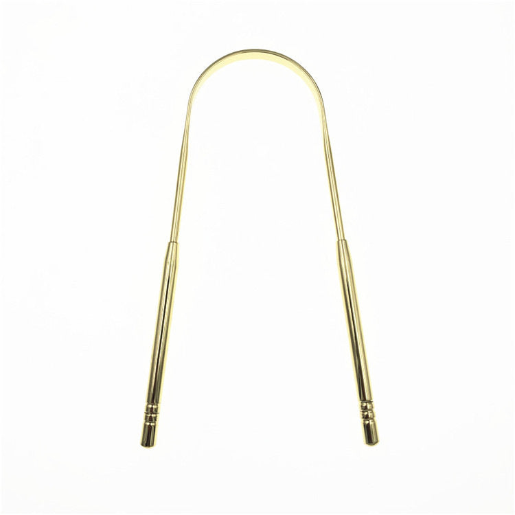 Stainless steel tongue scraper