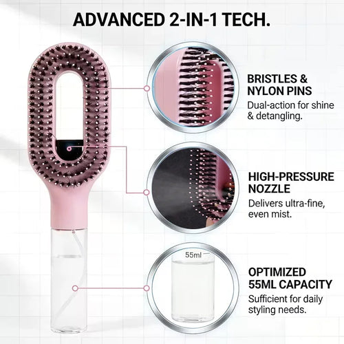 2-in-1 Magic Hairbrush Spray