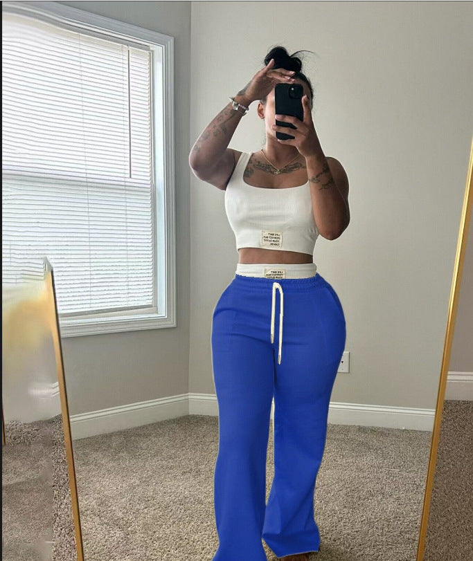Color-block layered outfit consisting of two pieces